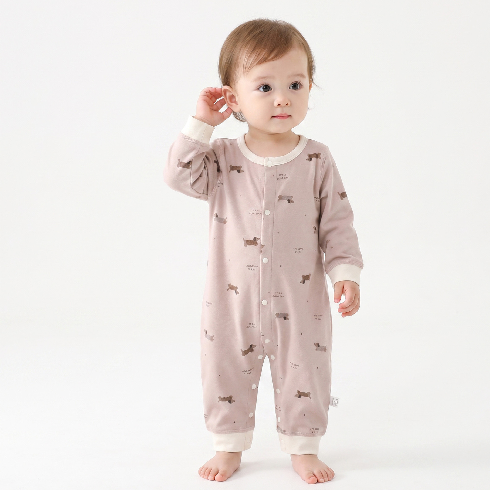 Baby Clothing High Quality - 2026年秋の新作ベビー服、漫画柄の純綿高品質ベビーロンパース、0〜18ヶ月新生児用屋外着