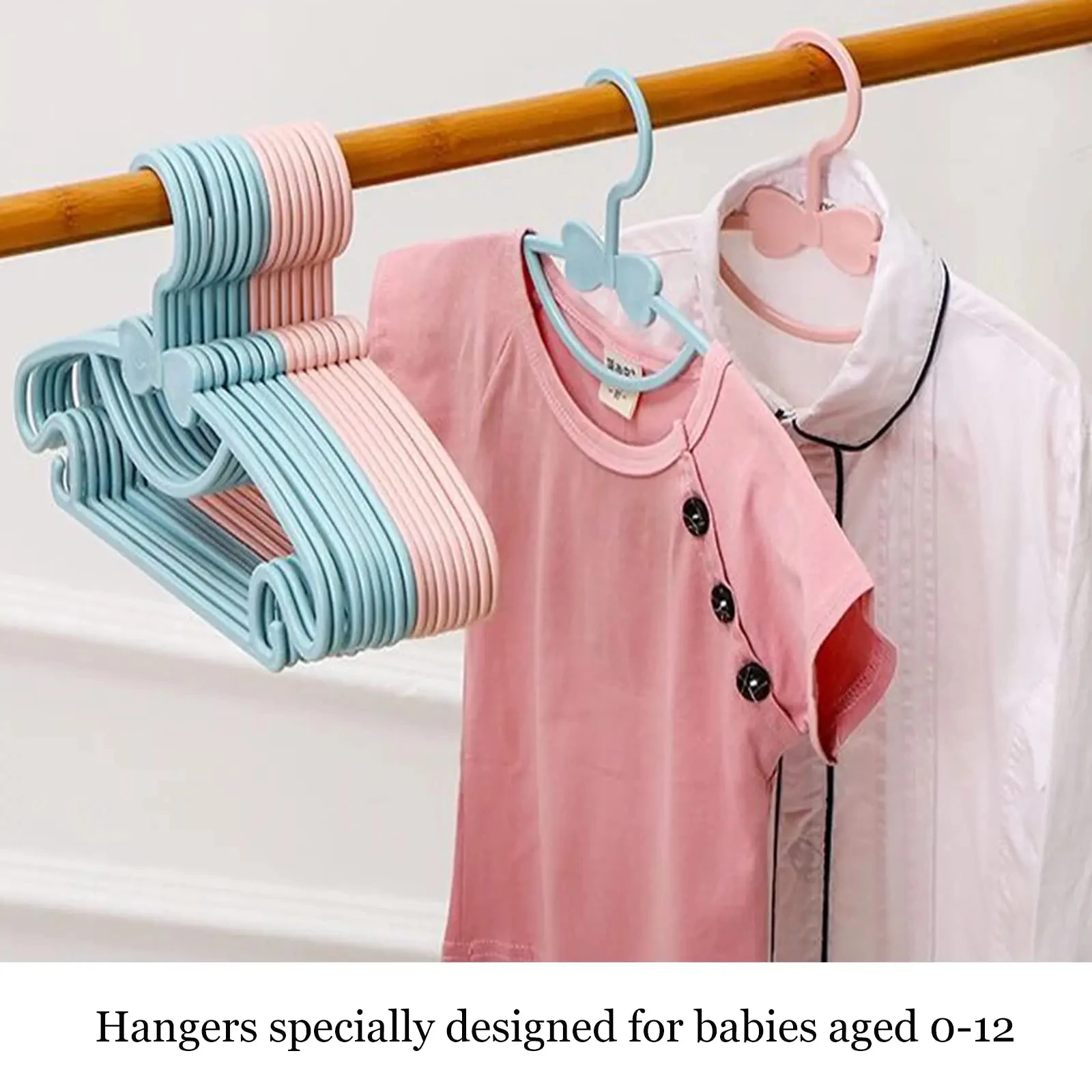 ベビーハンガー 10個入り 子供服ハンガー ラックディスプレ - Baby Clothing Hanging Rack のレビューと価格