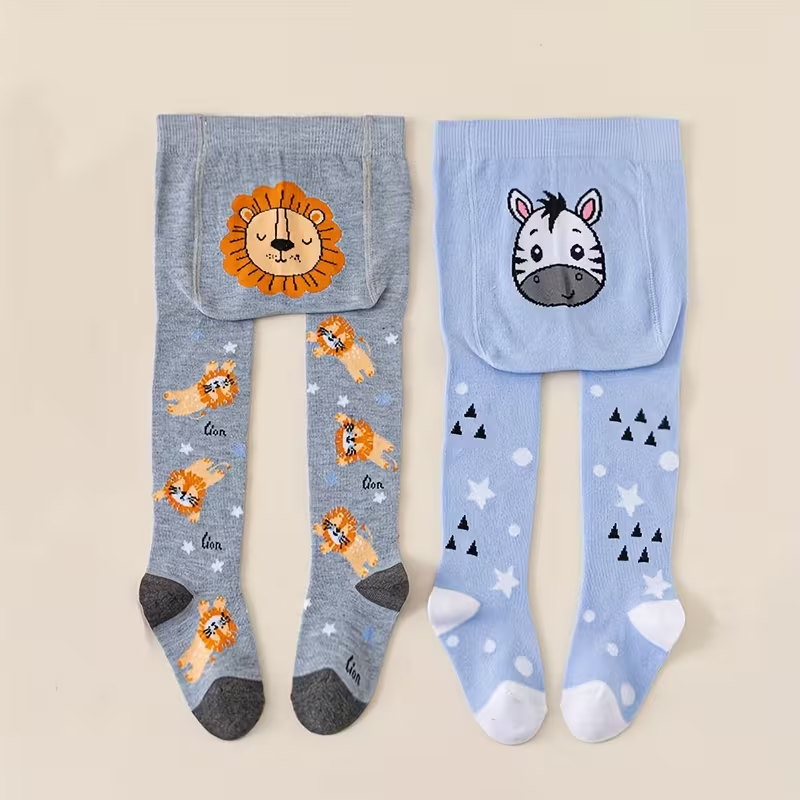 2ピースの柔らかく伸縮性のある漫画の動物と車のプリント入りレ - Baby Clothing Dividers のレビューと価格