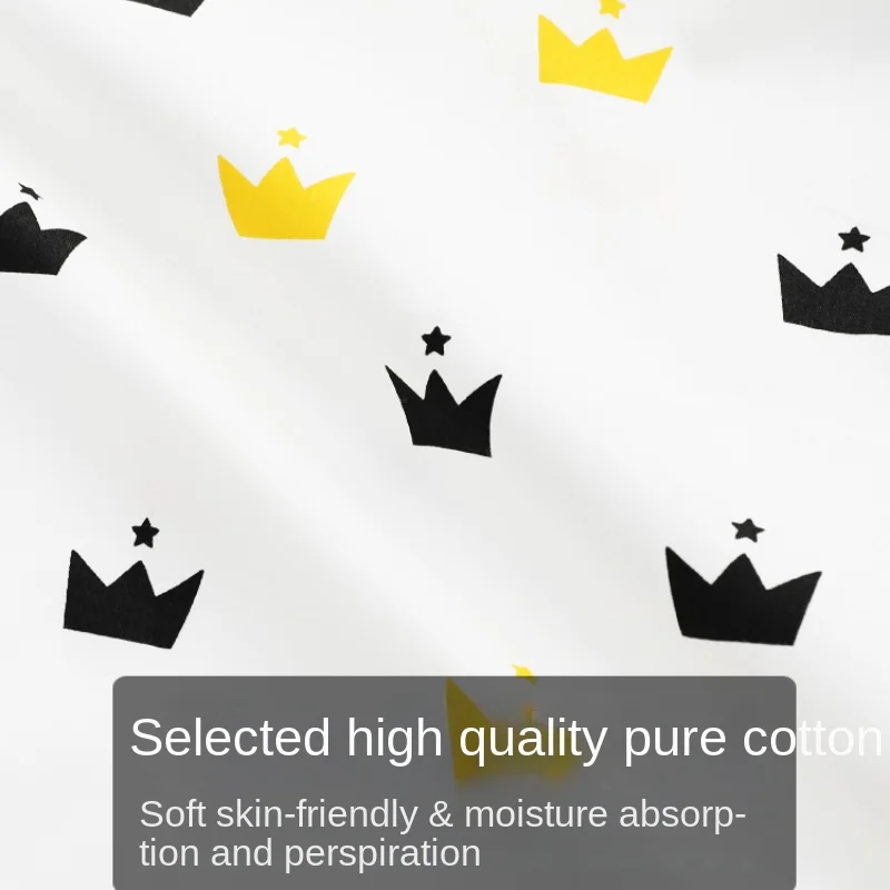 純綿プリント生地ベビー寝具ベッドシーツキルトカバーパジャマ衣 - Baby Clothing Organic のレビューと価格