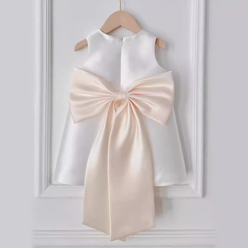 女の子のための台形の弓のドレス,韓国の王女のドレス,誕生日パ - Baby Clothing High End のレビューと価格