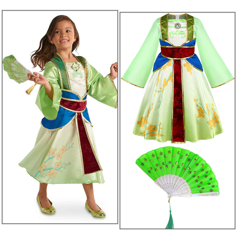 カーニバルコスプレハロウィンベビーガールズムーラン風パーティ - Baby Clothing Usa のレビューと価格