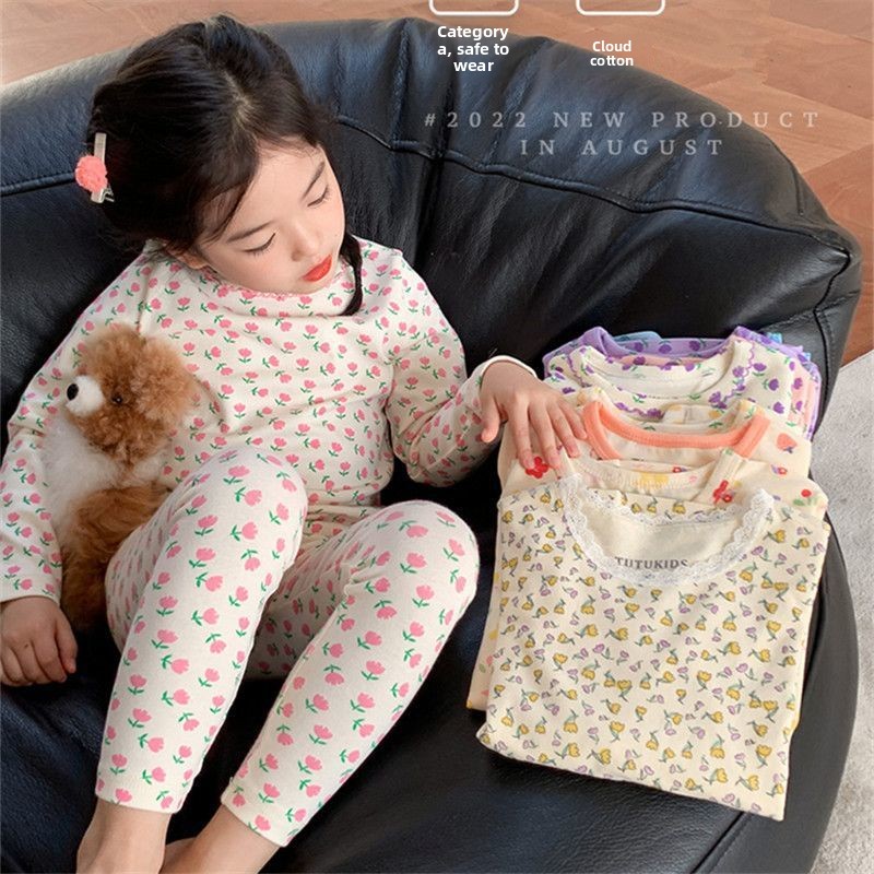 2026 子供用セット キッズベルベットパジャマセット 花柄 - Baby Clothing Dividers のレビューと価格