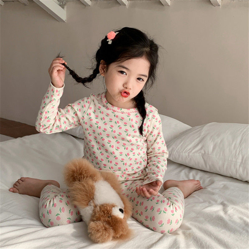 2026 子供用セット キッズベルベットパジャマセット 花柄 - Baby Clothing Dividers のレビューと価格
