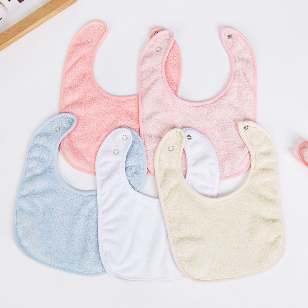 固体テリータオルベビービブ甘い綿唾液タオル調節可能な韓国キッ - Baby Clothing Dividers のレビューと価格