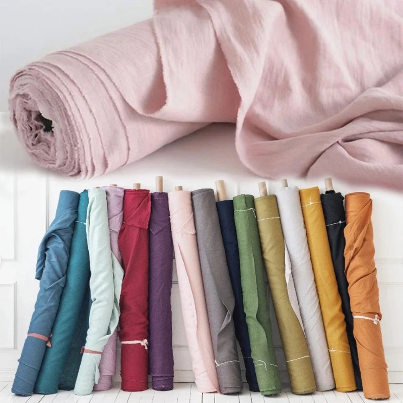 280cmx100cm 純粋なリネン生地縫製用キルティング生 - Baby Clothing Organic のレビューと価格