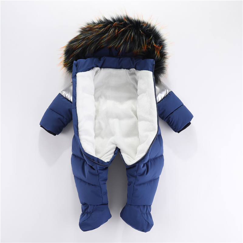 冬新生児ロンパース手袋付き暖かい厚みのある女の赤ちゃん服フー - Baby Clothing Dividers のレビューと価格