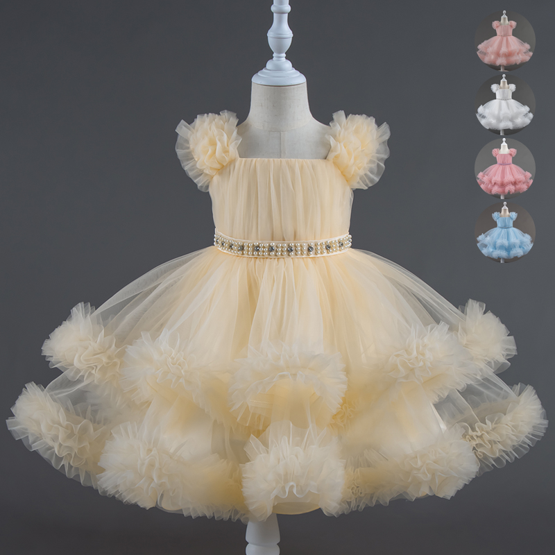 ベビー服 0-5歳 誕生日パーティー 結婚式 ノースリーブ  - Baby Clothing Dresser のレビューと価格